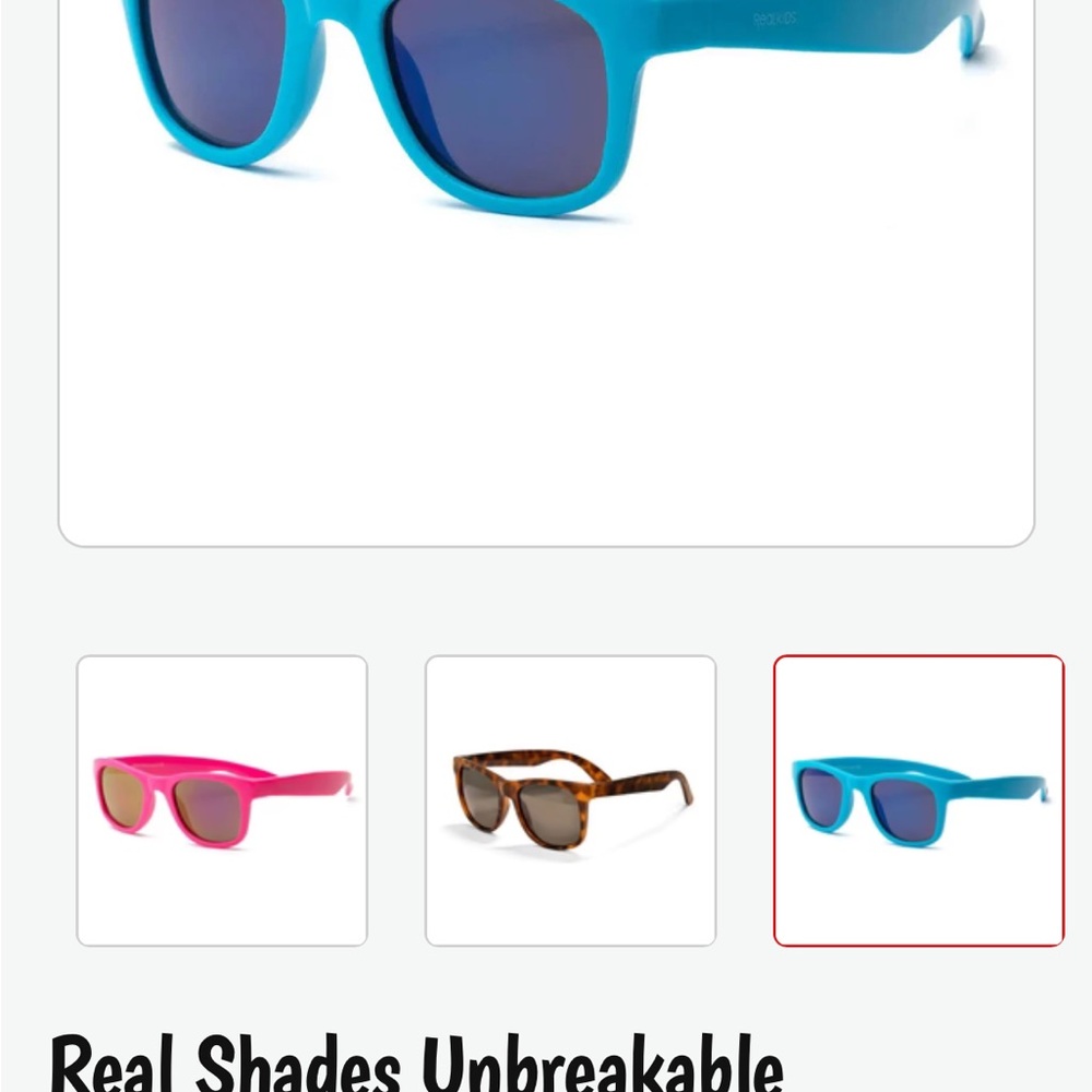 Unbreakable Kids Sunglasses - Blue
